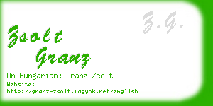zsolt granz business card